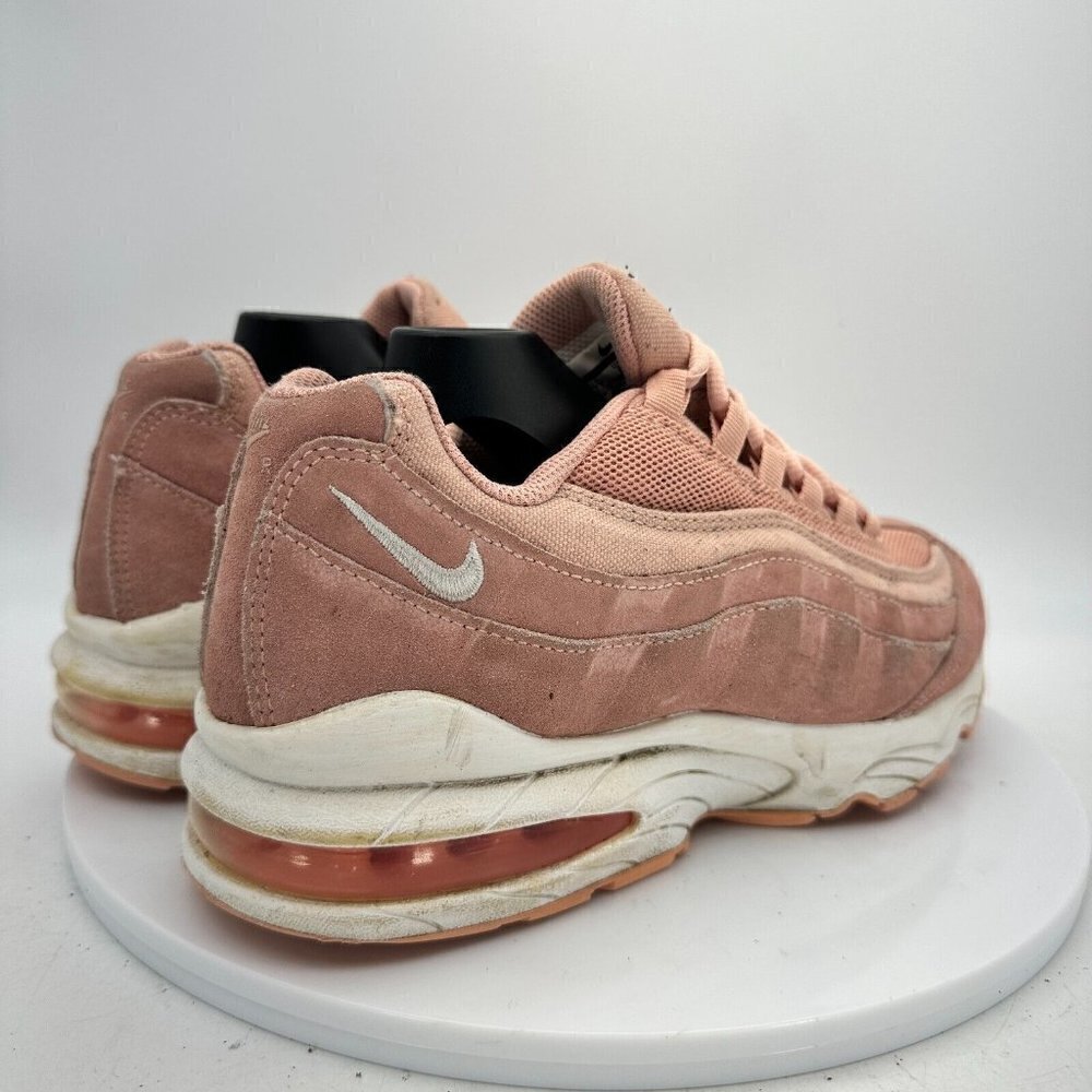 Nike Air Max 95 Sz 7Y Women 8.5 BQ7222-600 Coral Stardust Pink White Shoes - Picture 5 of 14
